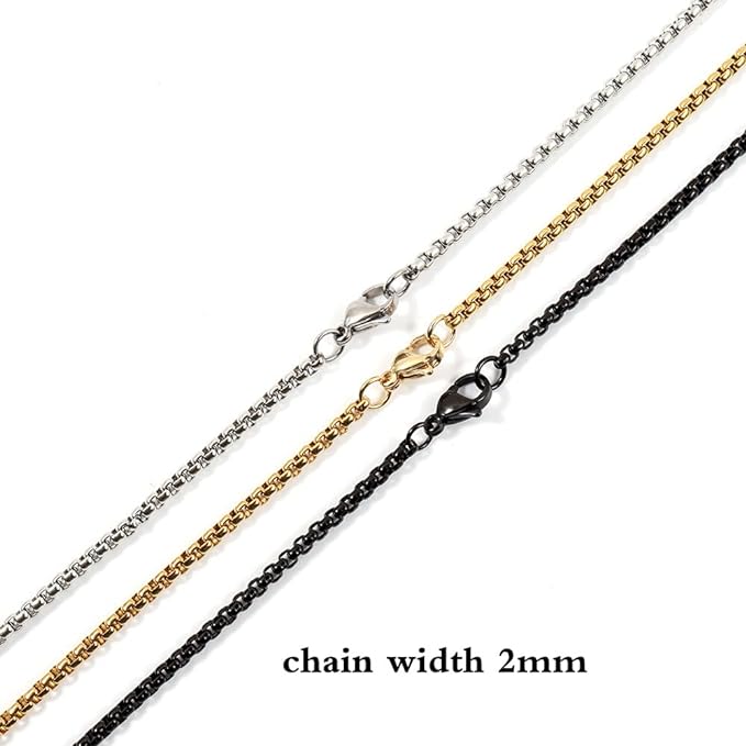 Bar Pendant Stainless Steel Necklace