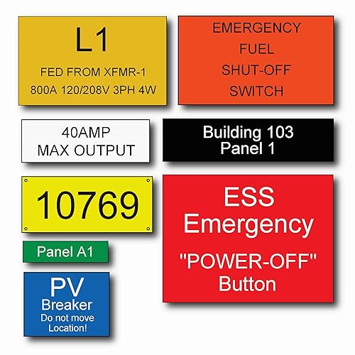 Control Panel Plate / Industrial Label